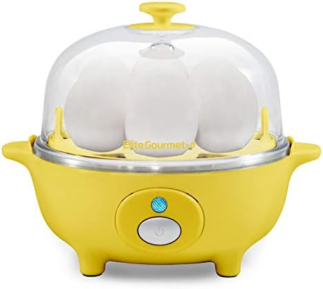  Elite Gourmet EGC-007B# Rapid Egg Cooker, 7 Easy-To-Peel, Hard, Medium, Black & ESM2207 Maxi-Matic Sandwich Panini Maker Grilled Cheese Machine Tuna Melt Omelets Non-Stick Surface, 2 Slice, Black
