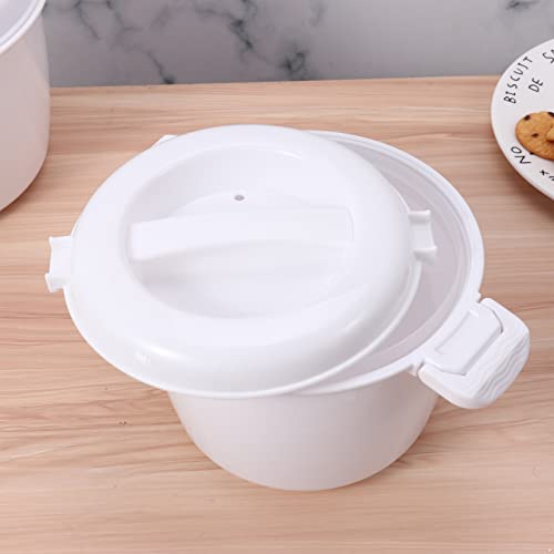  Microwave Rice Steamer Cooker With Rice Paddle Microwave Food Container White Small One Size