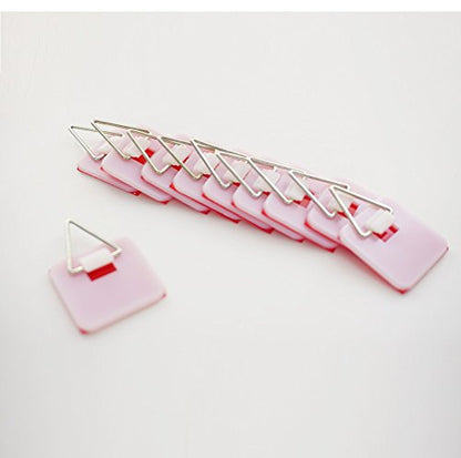  1.25 Inch Invisible Adhesive Plate Hanger Set Vertical Plate Holders For The Wall (10 Pack)