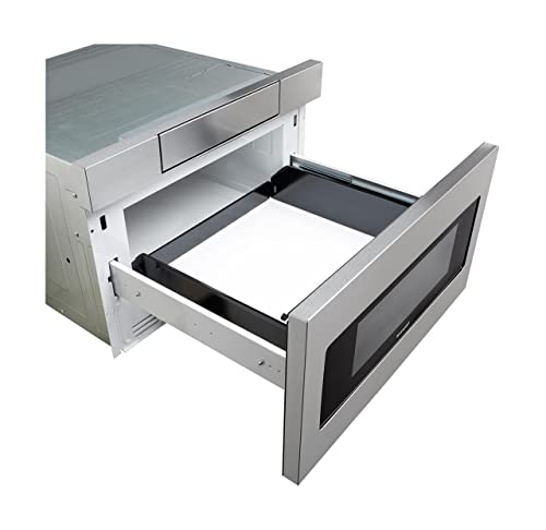 Sharp Harp SMD2470AS Microwave Drawer Oven, 24-Inch 1.2 Cu. Feet, Stainless Steel