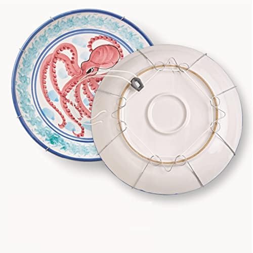  3-Pak Medium Adjustable Plate Hanger For Plates, Platters, Bowls & Other Objects 10"-16" Diameter And Up To 10 Lbs.