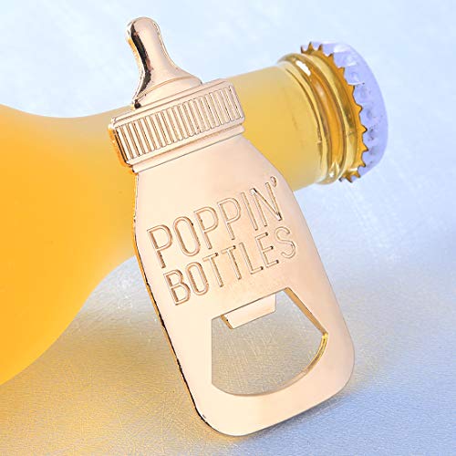  12pcs Bottle Opener Baby Shower Favor For Guest,Rose Gold Feeding Bottle Opener Wedding Favors Baby Shower Giveaways Gift To Guest, Party Favors Gift & Party Decorations Supplies (Blue, 12)