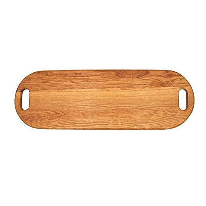  American Oak Wood Charcuterie Board Extra Long 26" X 8.7" | Wood Cheese Board With Handle | Oversized Charcuterie Board | Serving Board For Cheeses, Meats, Crackers, And Wine | Long Cutting Board