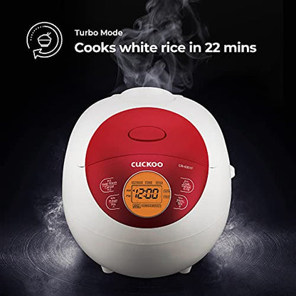  Uckoo CR-0351F Electric Heating Rice Cooker (Red), 7.80 X 8.90 X 11.50
