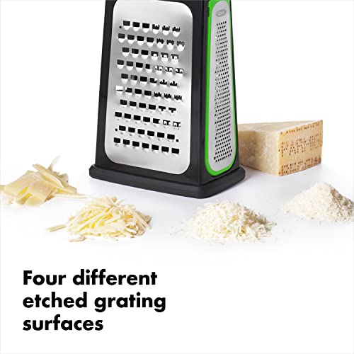 OXO Good Grips Etched Box Grater With Removable Zester, Steel