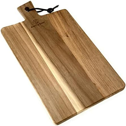  Acacia Wood Cutting Board, Wooden Kitchen Chopping Board For Bread, Cheese, Fruits And Vegetables, Semicircle (15 X 9 1/2 X 1/2) Adds Style To Your Kitchen