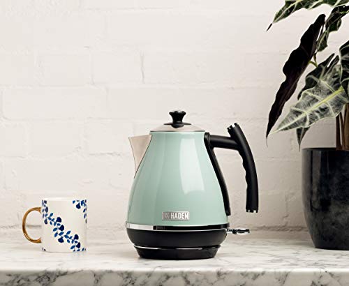  Aden 75008 COTSWOLD 1.7 Liter Stainless Steel Retro Electric Kettle With Auto Shut-Off And Boil-Dry Protection (Sage)