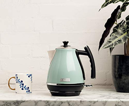  Aden 75008 COTSWOLD 1.7 Liter Stainless Steel Retro Electric Kettle With Auto Shut-Off And Boil-Dry Protection (Sage)