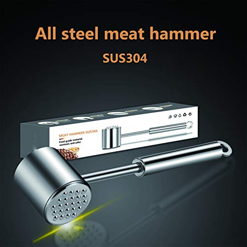  Meat Tenderizer/hammer/tongs-stainless Steel-double-sided Tool For Softening, Smoothing And Hitting Venice, Pork, Veal, Lamb, Chicken, Steak And Turkey-dishwasher-safe