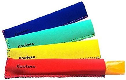  Leez - #1 THE ORIGINAL Neoprene FULL LENGTH Freezer Pop Sleeves Ice Pop Sleeves 8-Pack