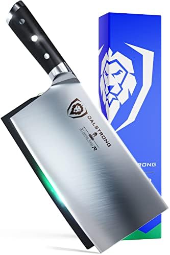  Meat Cleaver Knife - 7 Inch - Gladiator Series - Heavy Duty - Razor Sharp - Forged High Carbon German Steel Kitchen Knife - Sheath Included - NSF Certified