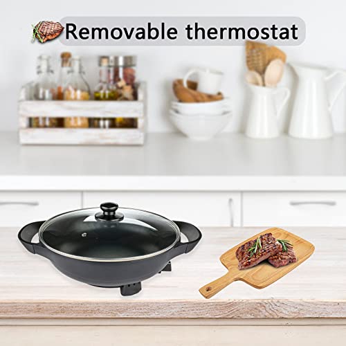  Nstick Electric Skillet - With Vented Glass Lid (13-In, 6Qt)