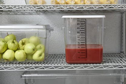 Rubbermaid Commercial Products 1815321 Food/Tote Box Storage Container With Lid, Plastic, Clear (Container And Lid)