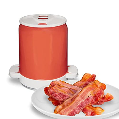  Microwave Bacon Cooker Bacon In Your Microwave Splatter-Proof & Mess-Free Design Pour The Grease Right Out For Easy To Clean Crispy Bacon