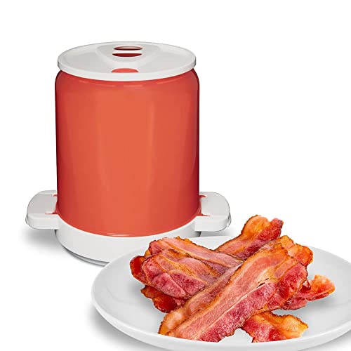  Microwave Bacon Cooker Bacon In Your Microwave Splatter-Proof & Mess-Free Design Pour The Grease Right Out For Easy To Clean Crispy Bacon