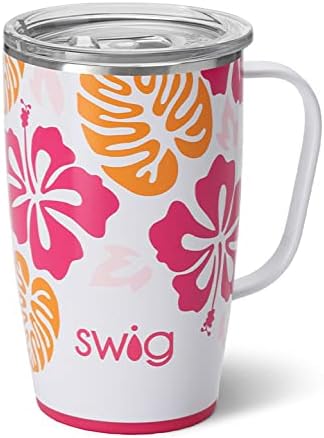  18oz Insulated Coffee Mug With Handle & Lid, Cup Holder Friendly, Dishwasher Safe, Stainless Steel Travel Mugs Insulated For Hot And Cold Drinks (Black Walnut)