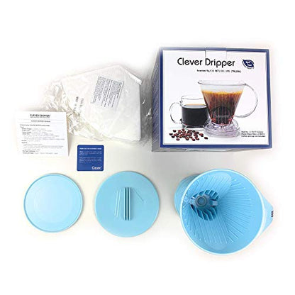  NEW Coffee Dripper Macaron Blue Coffee Maker Safe BPA Free Plastic Hassle-Free Ways Make Manual Pour Over Coffee & Cold Brew, 10 Fl Oz