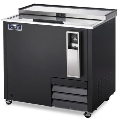  Arctic Air AUB36R 37-Inch Forced Air Horizontal Bottle Cooler, 264 Bottle Capacity, Black, 115v