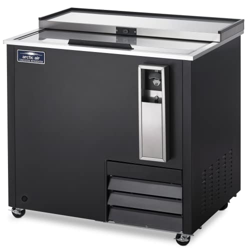  Arctic Air AUB36R 37-Inch Forced Air Horizontal Bottle Cooler, 264 Bottle Capacity, Black, 115v