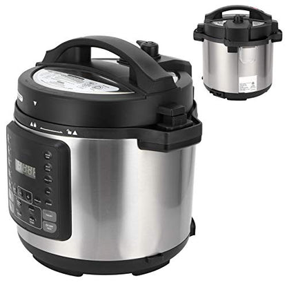  Lectric Pressure Cooker, 6L Capacity Multifunction Slow Cooker, Built‑in Preheat Function, For Kitchen Utensils