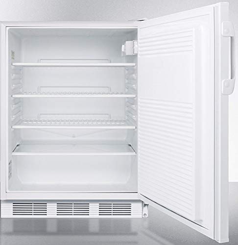  L750WBI Built-in Undercounter ADA Compliant 24" Wide 5.5 Cu.Ft. Refrigerator For General Purpose Use With Flat Door Liner, Auto Defrost Operation And White Exterior