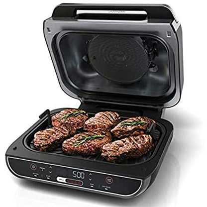  Ninja Foodi 5 In 1 Indoor Grill And Air Fryer With Surround Searing, Removable Grill Gate, Crisper Basket, Cooking Pot, And Smoke Control System