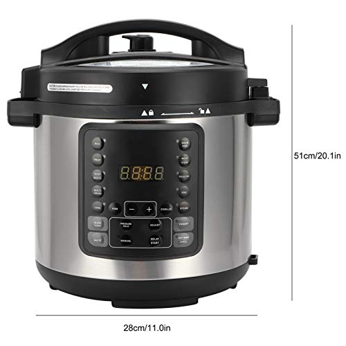  Pressure Cooker Air Fryer Combo 6L 2-in-1 Multifunctional Appointment Timing Kitchen Utensils High 60kpa Low 35kpa 125-400 5-60 Minutes