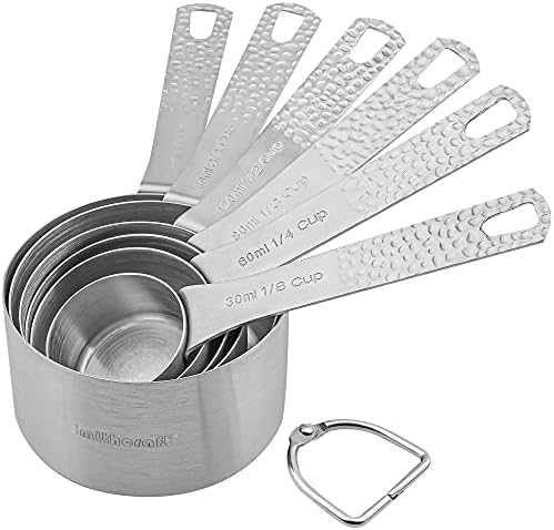  Measuring Cups And Spoons Set, Copper Measuring Cups And Spoons Set, Stainless Steel Measuring Cups And Spoons, Copper Plated Measuring Cups Spoons, 6 Measurer Cups, 7 Measurement Spoons