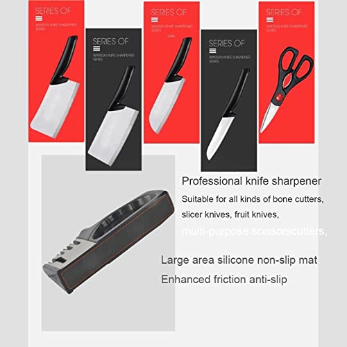  4-in-1 Kitchen Knife Sharpener, 4 Stage Knife Sharpening Tool, Professional Chef's Kitchen Knife Accessories, Manual Knife Sharpeners, Blade Sharpener, Kitchen Knives Repair, Restore And Polish Blades