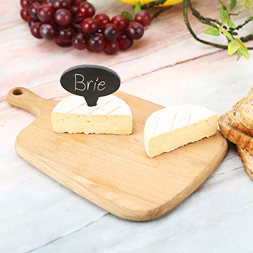  7 Pack, Slate Cheese Markers With Chalk, Party Food Labels And Signs By Crystal Lemon