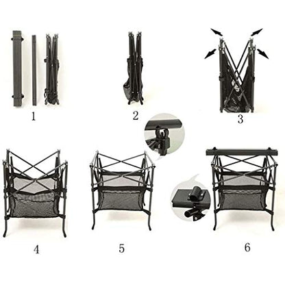  EYHLKM Camping Folding Table, Portable Lightweight Foldable Compact Small Table, Perfect For Outdoor, Camping, Picnic, Beach, Hiking, Easy To Install & Clean