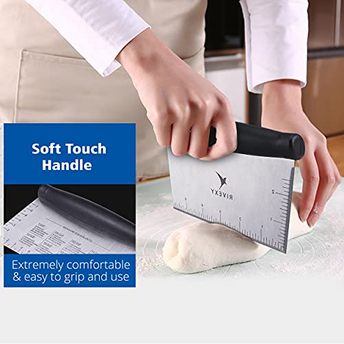  Griddle Scraper Stainless Steel – Grill Scraper For Griddle, Griddle Scraper Tool, Flat Top Grill Scraper, Dough Scraper Use For Chopping, Dicing, Cutting, Mixing Food And Cleaning