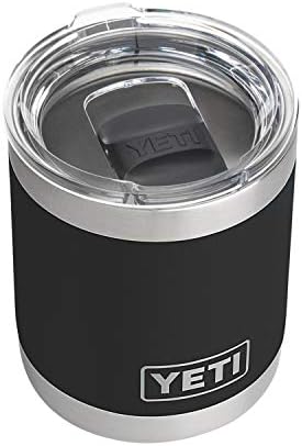 Yeti Rambler 10 Oz Lowball, Vacuum Insulated, Stainless Steel With MagSlider Lid, Black