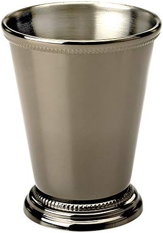 Julep Cup, Stainless & Julep Strainer, Stainless Steel