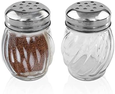  FBA_BCK31360 Retro Style Salt And Pepper Shakers With Stainless Tops (2), 1, Original Version