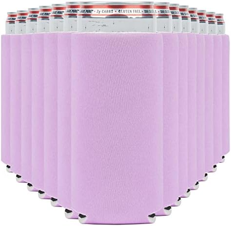  Slim Can Cooler Sleeves (14-Pack) Soft Insulated Slim Can Koolie For White Claw Seltzer & Slim Beer - HTV Blanks For Vinyl Projects - Skinny Can Koolies Bulk - Tall Can Koolie - Coolies For Slim Cans