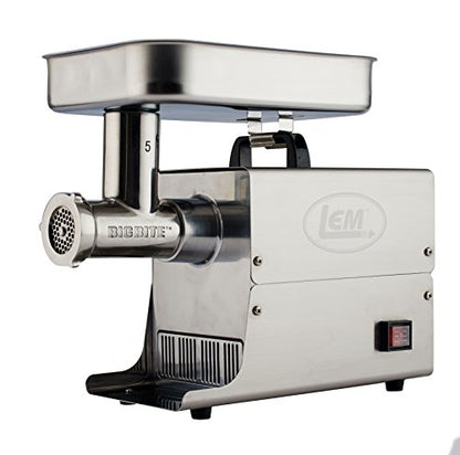  Products 17791 Big Bite #8 .5HP Stainless Steel Electric Meat Grinder, Silver