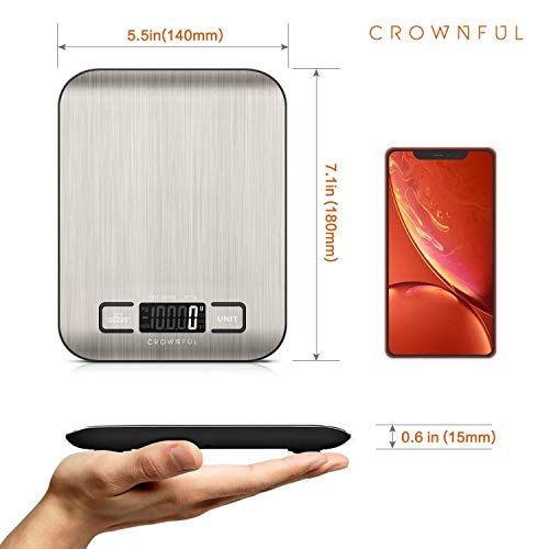  Food Scale, 11lb Digital Kitchen Scales Weight Ounces And Grams For Cooking And Baking, 6 Units With Tare Function (Battery Included)