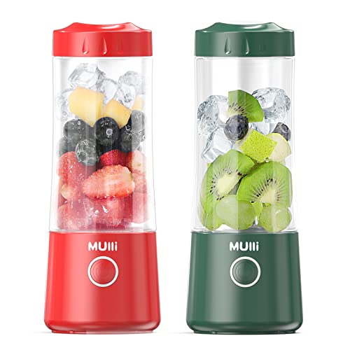  Portable Blender,16oz USB Personal Mixer For Smoothie And Shakes, Mini Blender With Six Blades For Baby Food,Travel,Gym And More