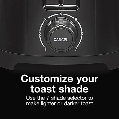  22215PS Extra-Wide Slot Toaster With Cool Wall, Shade Selector, Toast Boost, Auto Shut-off And Cancel Button, Black, 2-Slice-Discontinued