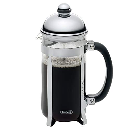  Jour Maximus French Press Coffee Maker, 8 Cup, Silver