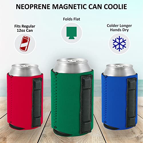 Blank Magnetic Can Coolie (6 Pack, Various)