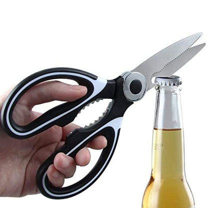  Wolpin Stainless Steel Kitchen Scissor With Cover Multipurpose Kitchen Household And Garden Scissor