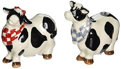  Barn Yard Cow Salt And Pepper Set, 3-1/4-Inch, 3-1/2-Inch