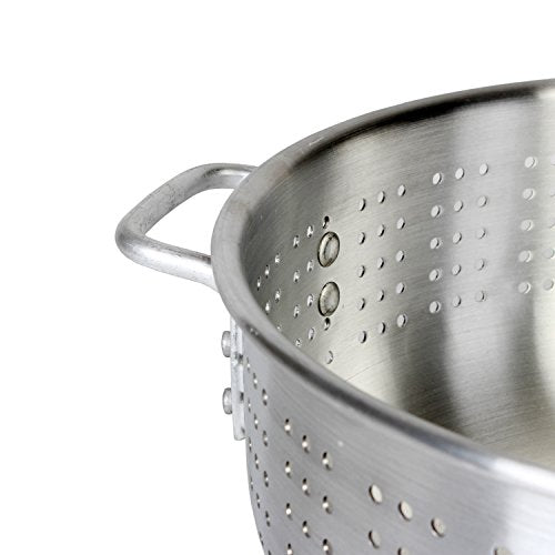  Aluminum Colander With Handle, Heavy Duty,12 Quart, 1.8 Mm