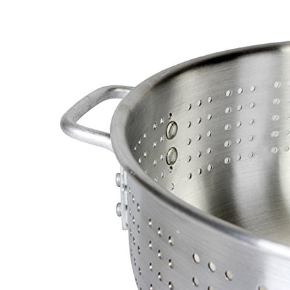  Aluminum Colander With Handle, Heavy Duty,12 Quart, 1.8 Mm