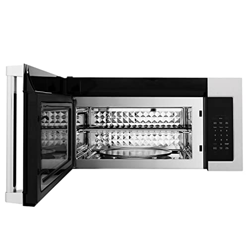  INE 1.5 Cu. Ft. Over The Range Convection Microwave Oven In Fingerprint Resistant Stainless Steel With Traditional Handle And Sensor Cooking