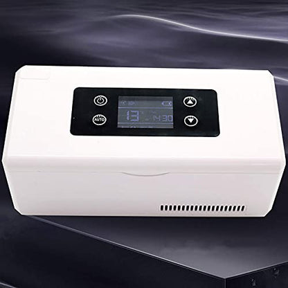  TONPOP Mini Fridge Refrigerator Box Portable Intelligent Control LED Rechargeable Car Dual-use Portable Small Portable Refrigerator ()