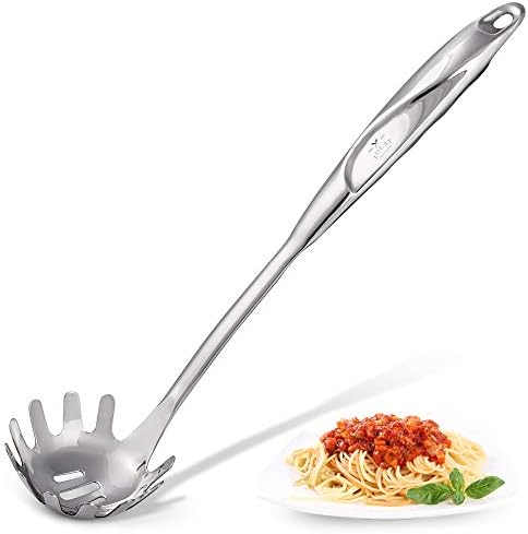  14 Inch Carving Fork For Meat - Stainless Steel Meat Fork Carving With Comfortable Handle - One Piece Serving Fork Utensil For Chicken, Steak, Turkey, And More
