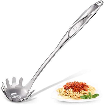  14 Inch Carving Fork For Meat - Stainless Steel Meat Fork Carving With Comfortable Handle - One Piece Serving Fork Utensil For Chicken, Steak, Turkey, And More